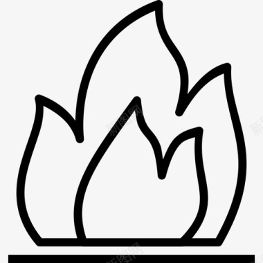 火能源火焰图标图标