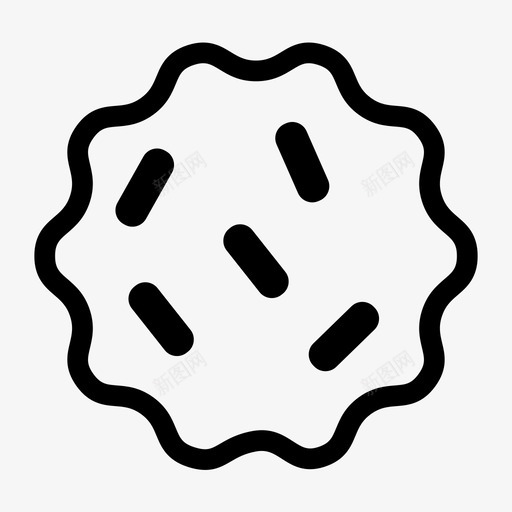 饼干饼干形状食物图标svg_新图网 https://ixintu.com 食物 饼干 饼干形状