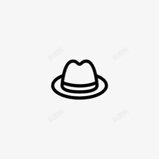 时髦的帽子时髦的复古的图标svg_新图网 https://ixintu.com 复古的 时髦的 时髦的帽子