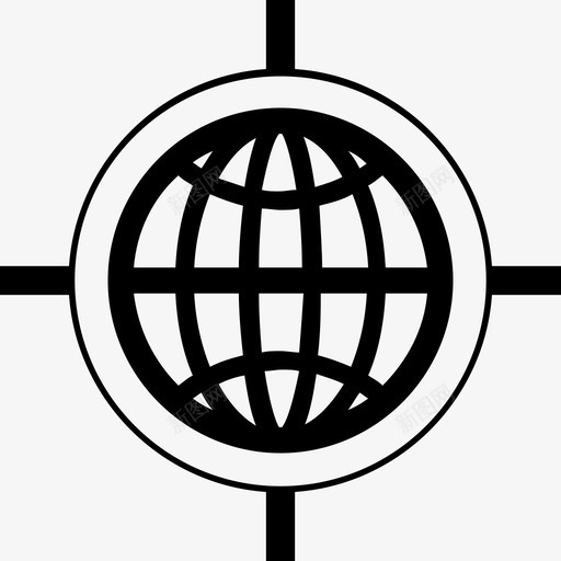 地理定位符号与世界网格商业搜索引擎优化和扫描电镜图标svg_新图网 https://ixintu.com 商业 地理定位符号与世界网格 搜索引擎优化和扫描电镜