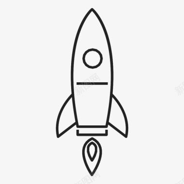 火箭船员太空图标图标