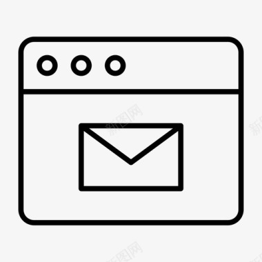 浏览器消息计算机邮件电子邮件图标图标