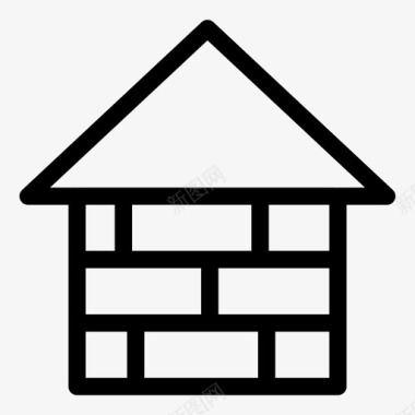 房屋建筑建筑财产图标图标