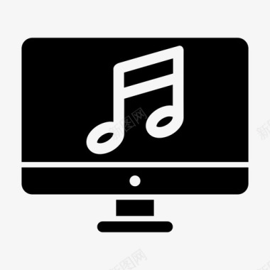 音乐备忘显示器电脑屏幕显示器桌面图标图标