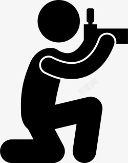 男人自拍男人拍照相机人图标高清图片