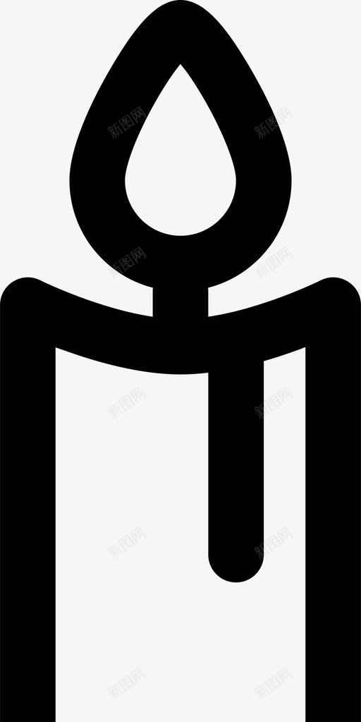 蜡烛火光图标svg_新图网 https://ixintu.com 光 夜 权力的游戏 火 蜡烛
