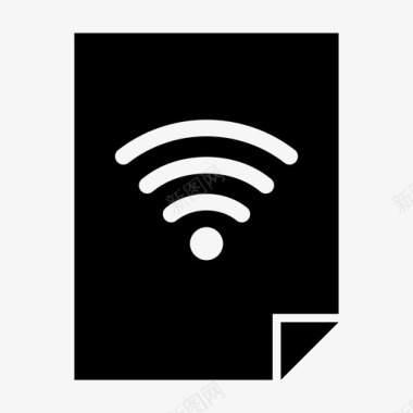 wifi文件文档文件页图标图标