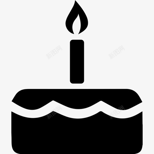 生日蛋糕蜡烛生日快乐图标svg_新图网 https://ixintu.com 生日快乐 生日蛋糕 蜡烛