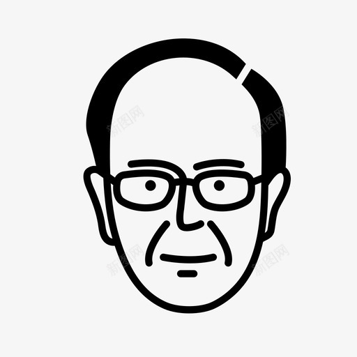 人物面孔人类图标svg_新图网 https://ixintu.com 人物 人类 用户 男性 面孔