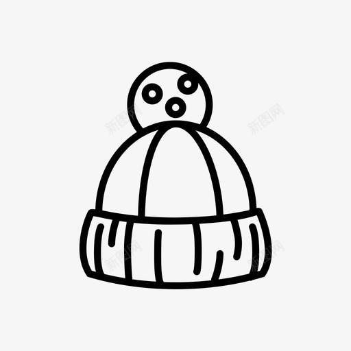帽子温暖的帽子圣诞套装图标svg_新图网 https://ixintu.com 圣诞套装 帽子 温暖的帽子