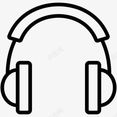 耳机音频听力设备图标图标