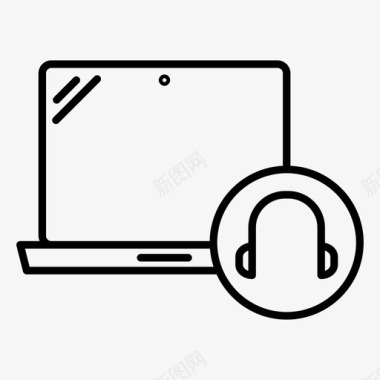 耳机商务电话约会图标图标