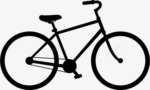 固定齿轮自行车单速图标图标