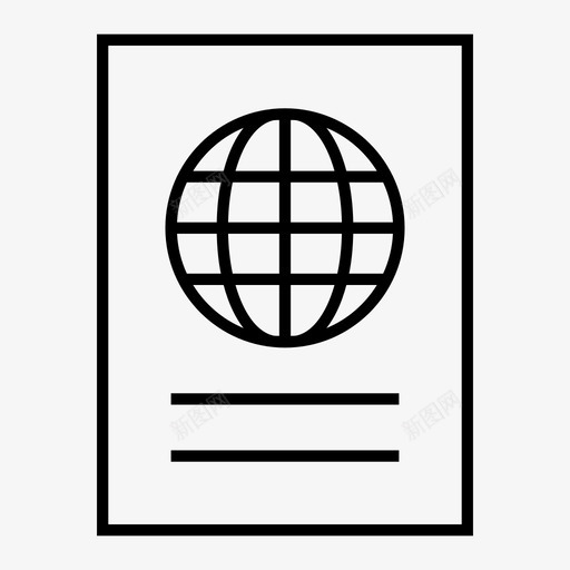 护照法律文件护照簿图标svg_新图网 https://ixintu.com 护照 护照簿 旅行证 旅行证件 法律文件 签证