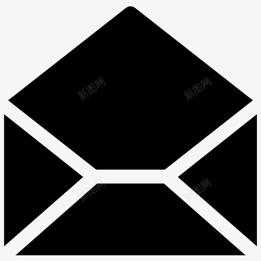 信封信件邮件图标svg_新图网 https://ixintu.com 信件 信封 消息 用户界面图标集合 邮件