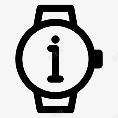 信息智能手表苹果智能手表时钟图标图标