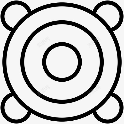 扬声器音乐系统扬声器盒图标svg_新图网 https://ixintu.com 低音炮 多媒体线路图标c 扬声器 扬声器盒 音乐系统