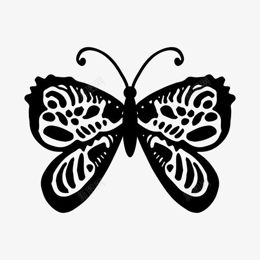 蝴蝶装饰现代图标svg_新图网 https://ixintu.com 现代 自然 蝴蝶 装饰