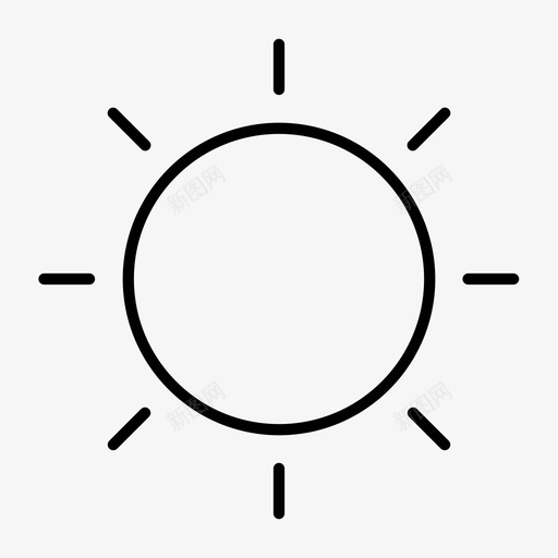 太阳烈日光线图标svg_新图网 https://ixintu.com 光线 天气 太阳 烈日 阳光