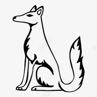 狐狸动物化身图标图标