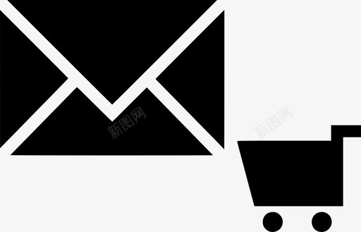 电子邮件购物车项目消息图标svg_新图网 https://ixintu.com 消息 电子邮件购物车 项目