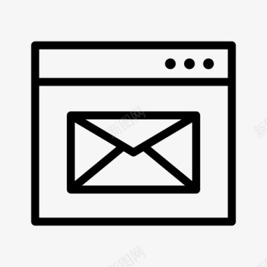 消息对话框电子邮件图标图标