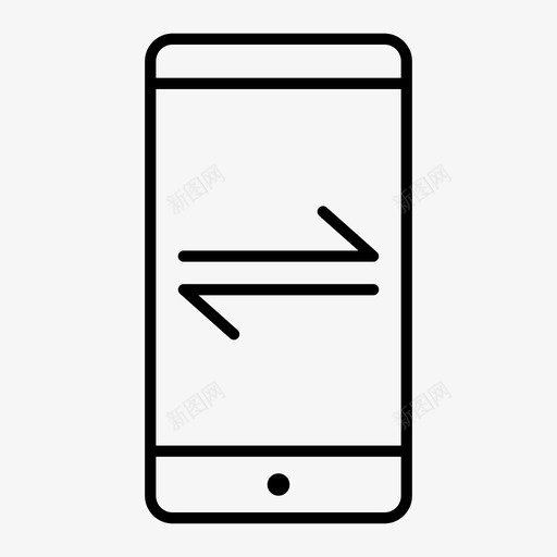 数据传输移动安卓手机图标svg_新图网 https://ixintu.com 安卓 屏幕通知 手机 数据传输移动 智能手机界面 移动通知