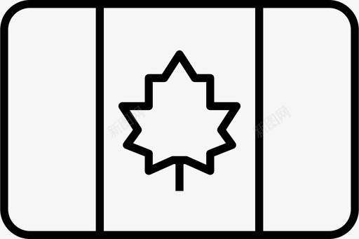 加拿大国家旗帜图标图标
