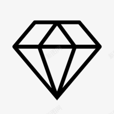 酒窝钻石宝石图标图标