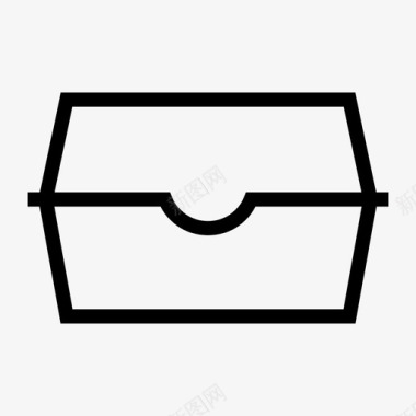 午餐盒快餐学校图标图标