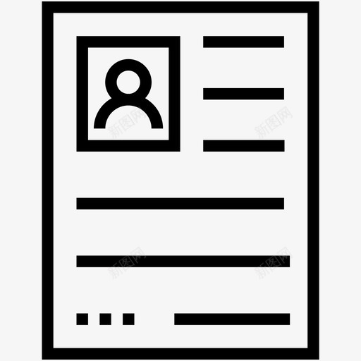 简历职位申请职位简介图标svg_新图网 https://ixintu.com 人力资源图标集 简历 职位申请 职位简介
