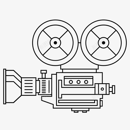 胶卷相机电影唱片图标svg_新图网 https://ixintu.com 唱片 拍摄 电影 胶卷相机