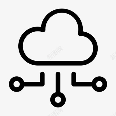 云网络计算连接图标图标