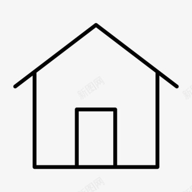 房屋建筑物工厂图标图标