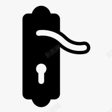 锁家庭锁钥匙锁图标图标