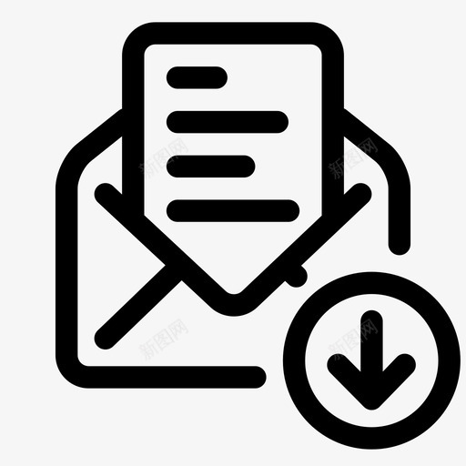 附件文档电子邮件图标svg_新图网 https://ixintu.com 下载附件 文件 文档 电子邮件 邮箱