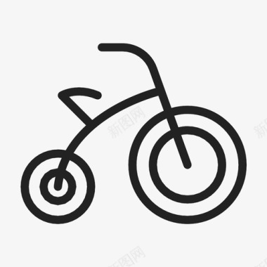婴儿自行车自行车儿童图标图标