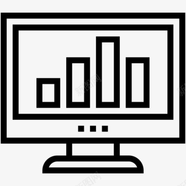在线图表分析条形图图标图标