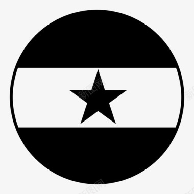 加纳国旗国家国旗图标图标