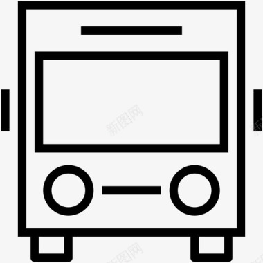 旅游巴士公共巴士公共交通图标图标