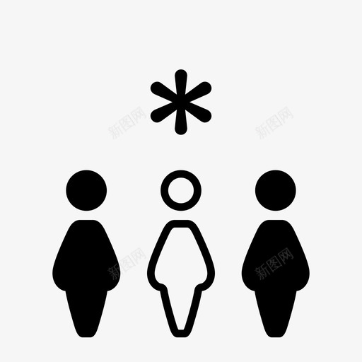 女性组不同想法图标svg_新图网 https://ixintu.com 不同 人物 女性套装 女性组 想法 明星