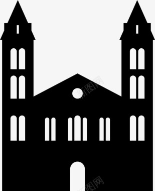 圣多美大教堂非洲圣多美大教堂建筑图标图标