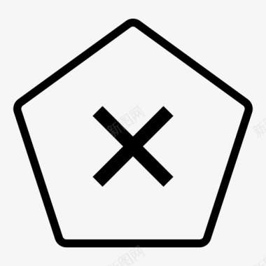 五角大楼x取消关闭图标图标