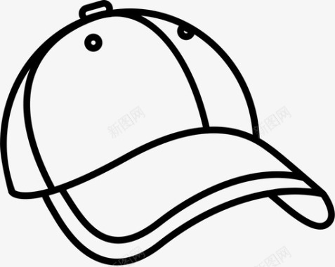 棒球帽配件休闲图标图标