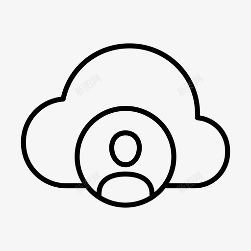 云配置文件云计算我的云图标svg_新图网 https://ixintu.com 云管理 云计算 云配置文件 我的云 我的云配置文件