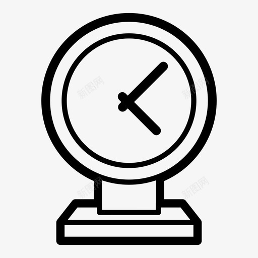 台钟钟面时间表图标svg_新图网 https://ixintu.com 台钟 时钟 时间 时间表 钟面