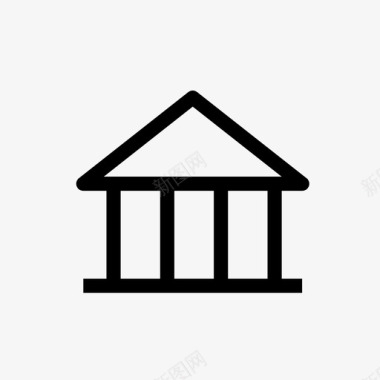 银行银行帐户大楼图标图标