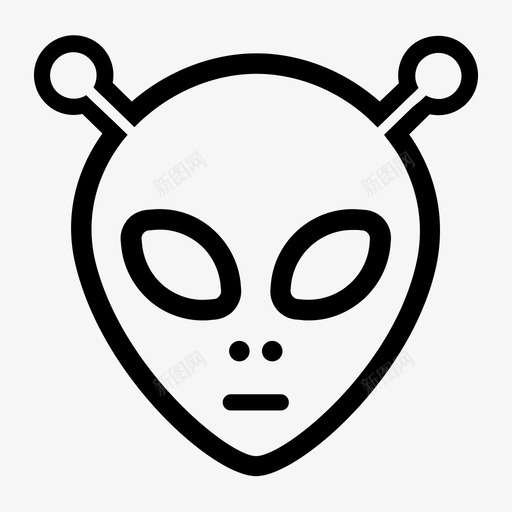 外星人格蕾守望者图标svg_新图网 https://ixintu.com 外星人 守望者 格蕾 灰色外星人