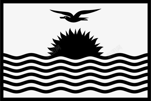 基里巴斯国家国旗图标svg_新图网 https://ixintu.com 世界矩形旗轮廓 国家 国旗 基里巴斯 太平洋