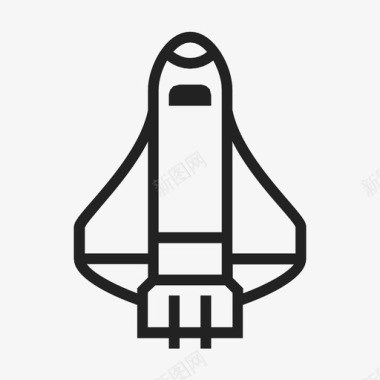 航天飞机太空探索宇宙飞船图标图标